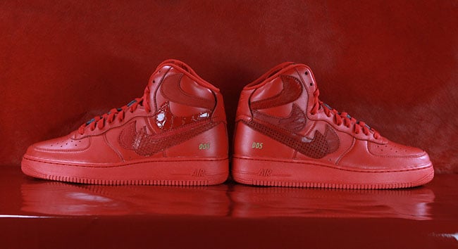Nike Air Force 1 High Misplaced Checks Red