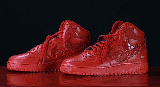 Nike Air Force 1 High Misplaced Checks ‘Red’