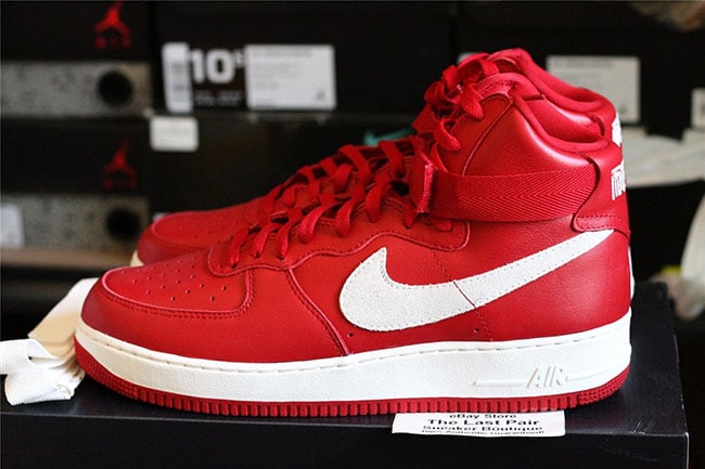 Nike Air Force 1 High Naike Gym Red Detailed