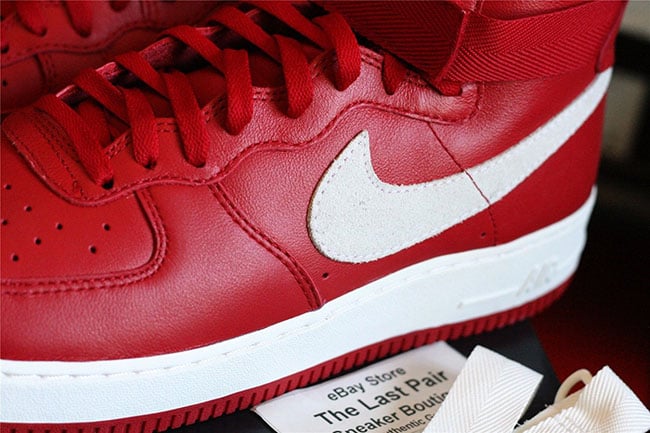 Nike Air Force 1 High Naike Gym Red Detailed