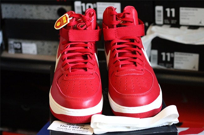Nike Air Force 1 High Naike Gym Red Detailed