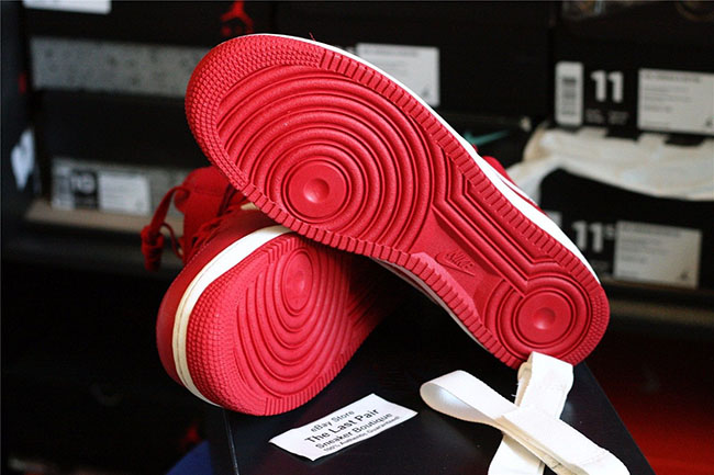 Nike Air Force 1 High Naike Gym Red Detailed