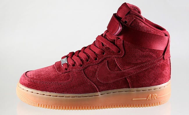 red suede air force ones