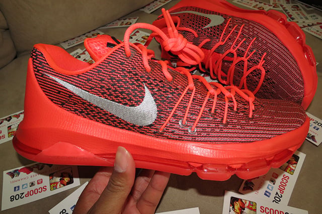 Nike KD 8 Bright Crimson Detailed Look