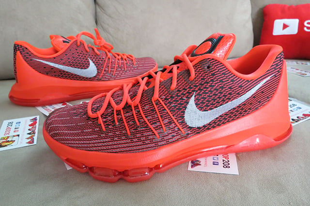 Nike KD 8 Bright Crimson Detailed Look