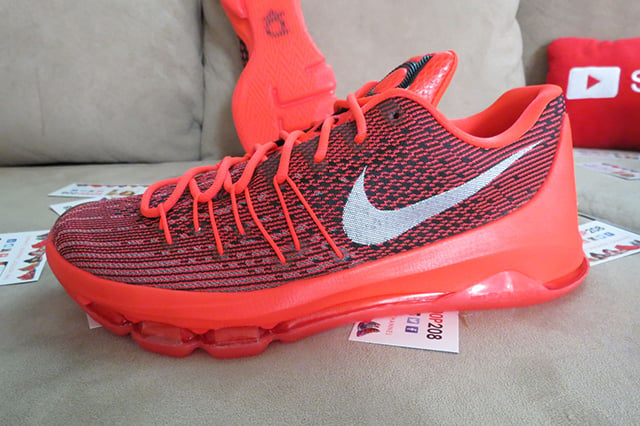 Nike KD 8 Bright Crimson Detailed Look