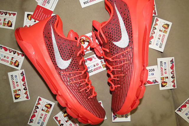 Nike KD 8 Bright Crimson Detailed Look