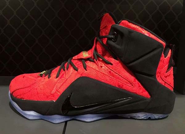 lebron 12 black and red