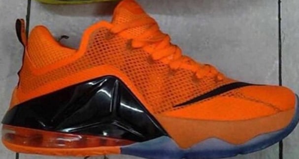 Nike LeBron 12 Low Orange Black