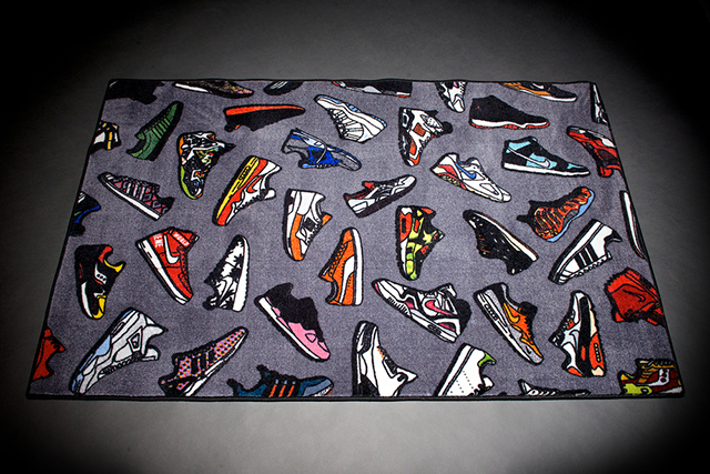 nike sneaker rug