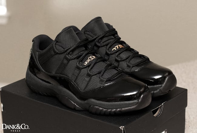 all black jordan 11's