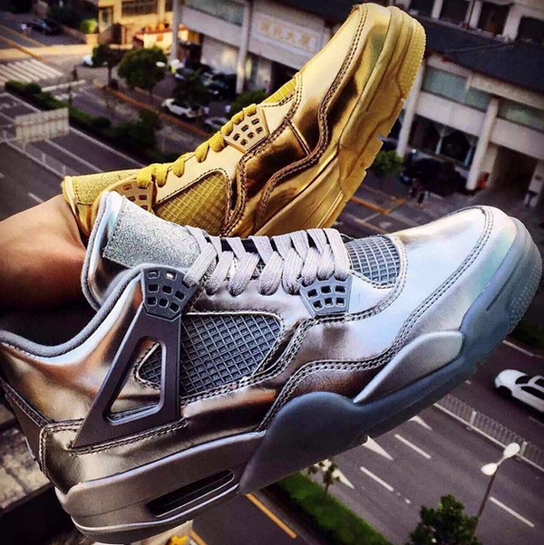 Air Jordan 4 Liquid Metal Pack