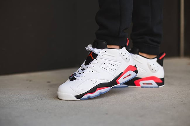 Air Jordan 6 Low Infrared On Feet