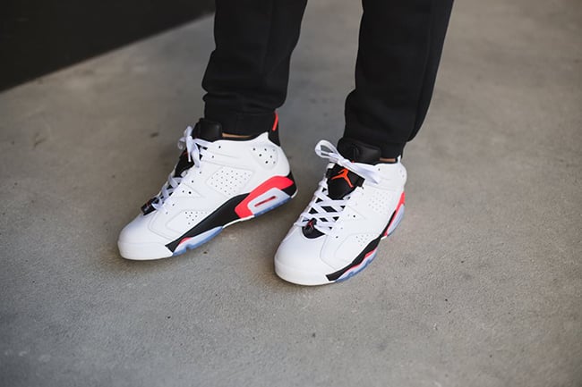 Air Jordan 6 Low Infrared On Feet