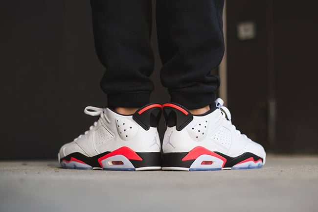 Air Jordan 6 Low Infrared On Feet