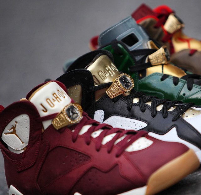 Comparing the Air Jordan 7 vs. 6 ‘Cigar’ & ‘Champagne’ Pack