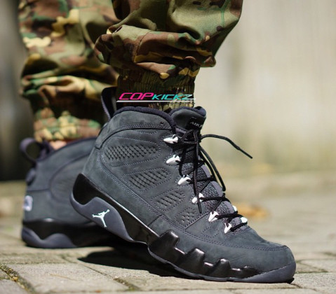 air jordan 9 on feet