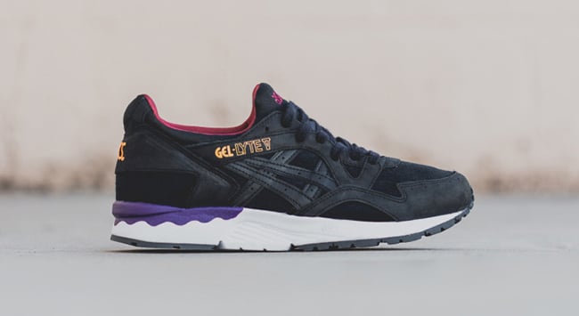 Asics Gel Lyte V Black Burgundy Purple