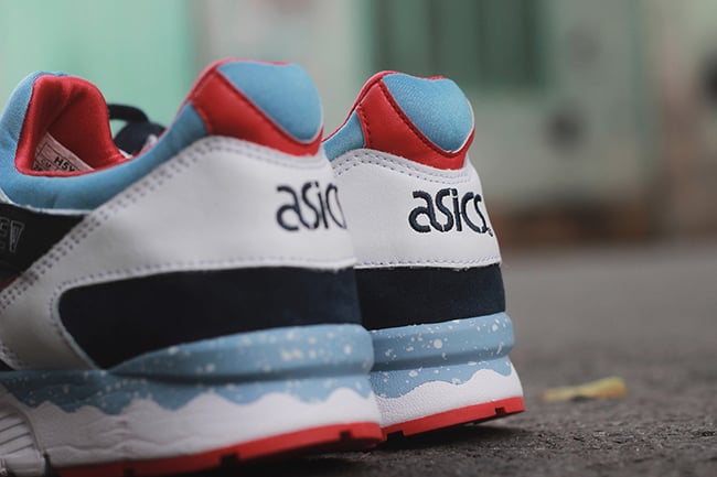 Asics Gel Lyte V Grey White Blue Red