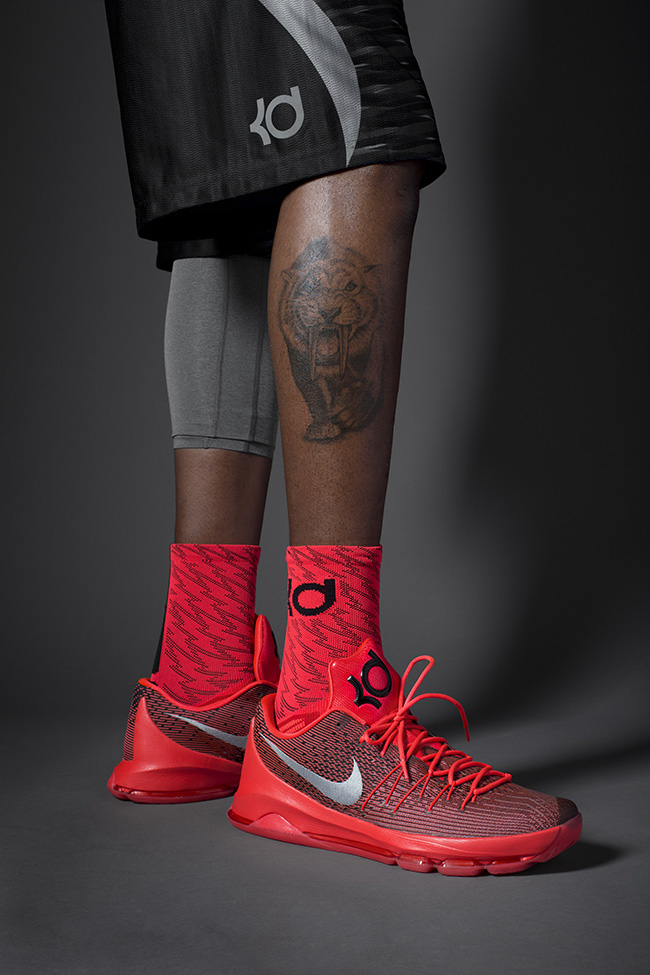 Kevin Durant Wearing Nike KD 8