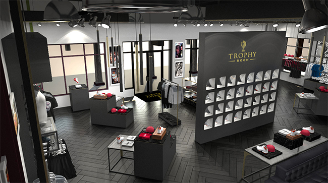 Marcus Jordan Sneaker Store Trophy Room