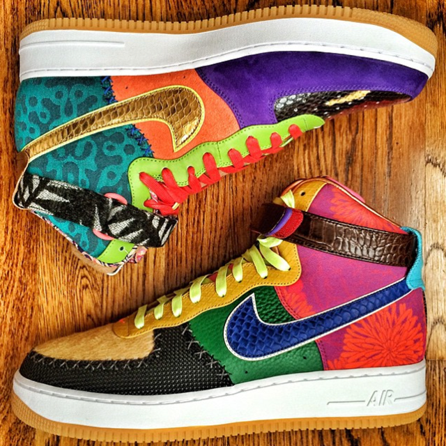 Nike Air Force 1 High ‘What The’ Bespoke by DJ Clark Kent