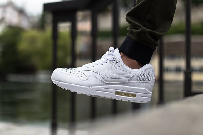 sentido común cuero Aclarar Nike Air Max 1 Woven White | SneakerFiles