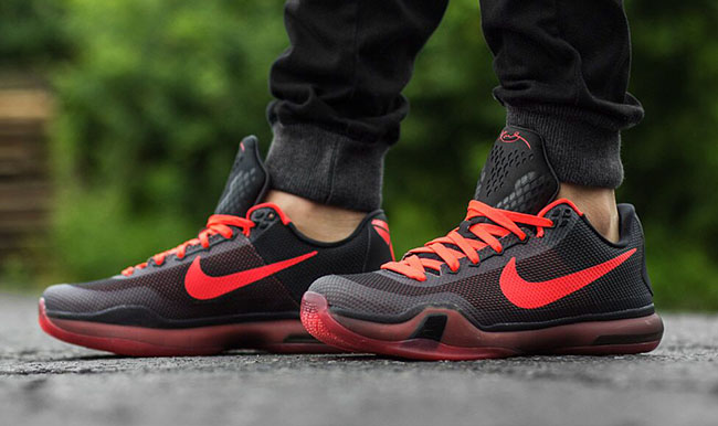 See How the Nike Kobe 10 ‘Bright Crimson’ Looks On Feet