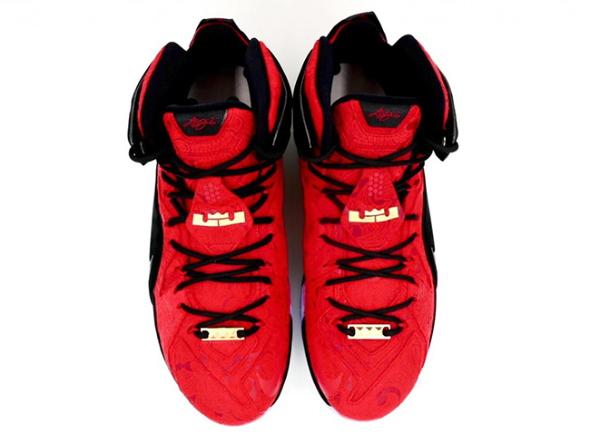Nike LeBron 12 EXT Red Paisley