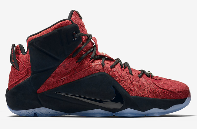 Nike LeBron 12 EXT Red Paisley