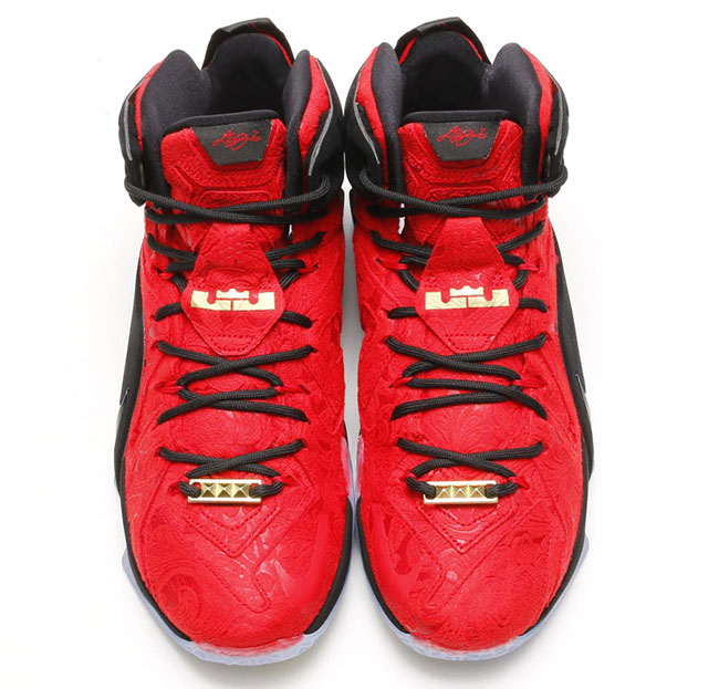 Nike LeBron 12 EXT Red Paisley