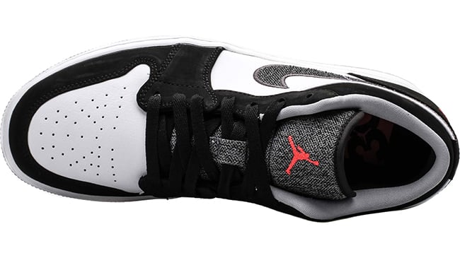 Air Jordan 1 Low Lifestyle Black White Infrared