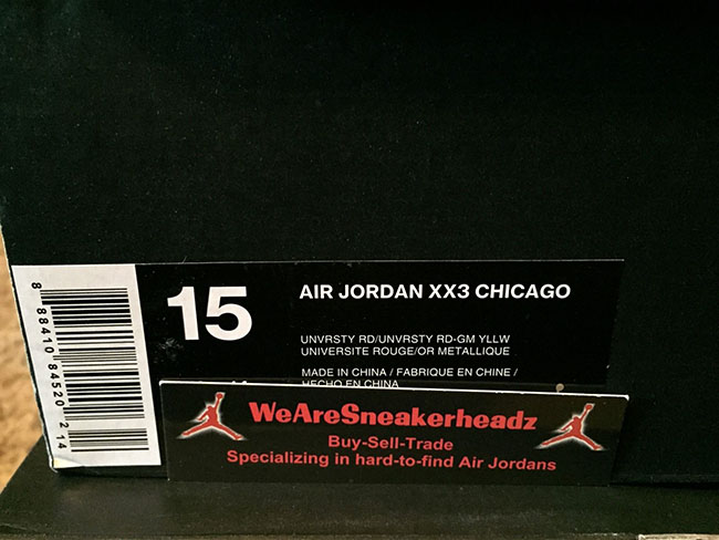 Air Jordan XX3 Chicago 2015