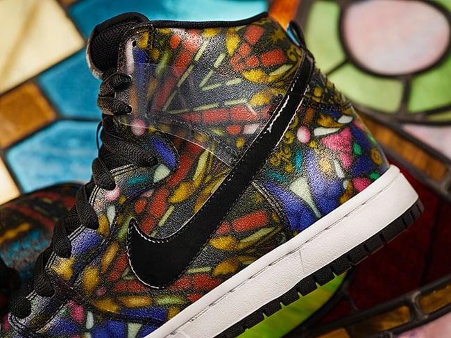 nike dunk stained glass