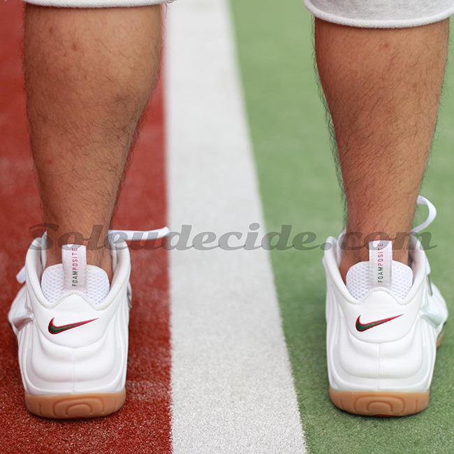 Nike Air Foamposite Pro White Gucci On Feet