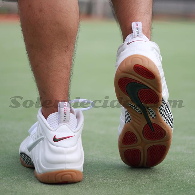 Nike Air Foamposite Pro White Gucci On Feet