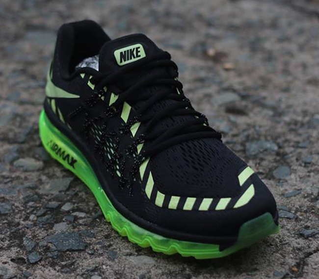 nike air max 2015 black and green