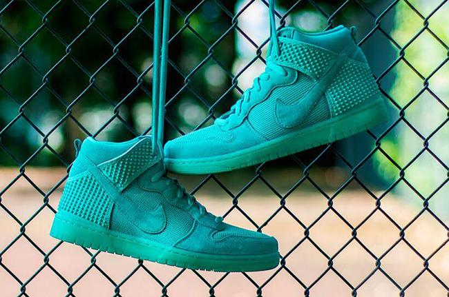 Nike Dunk High Green Glow