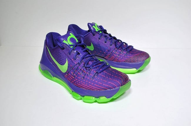 nike kd 8 purple and green