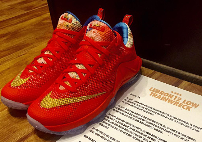 Nike LeBron 12 Low Trainwreck