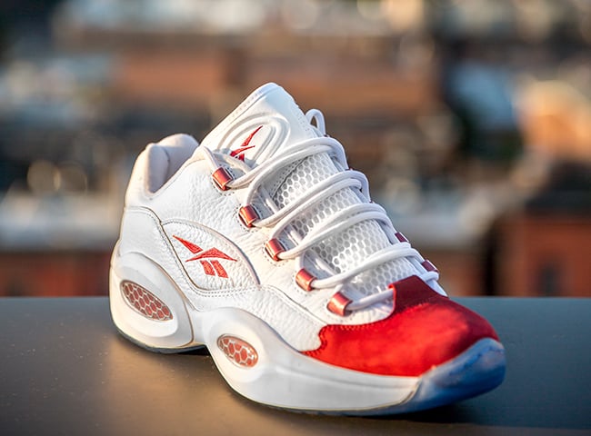 Reebok Question Low White Red Releasing