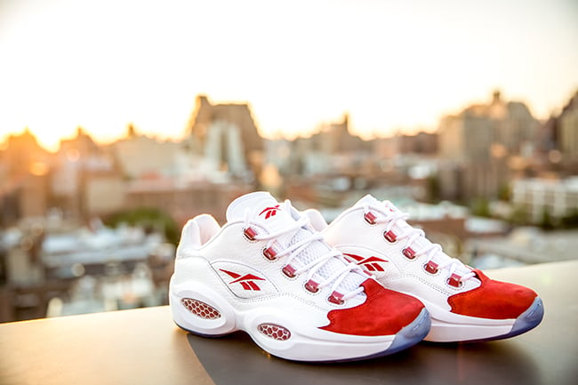 Reebok Question Low White Red Releasing