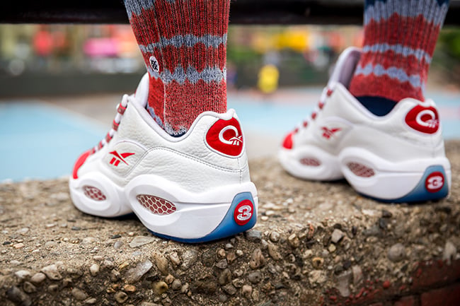 Reebok Question Low White Red Releasing