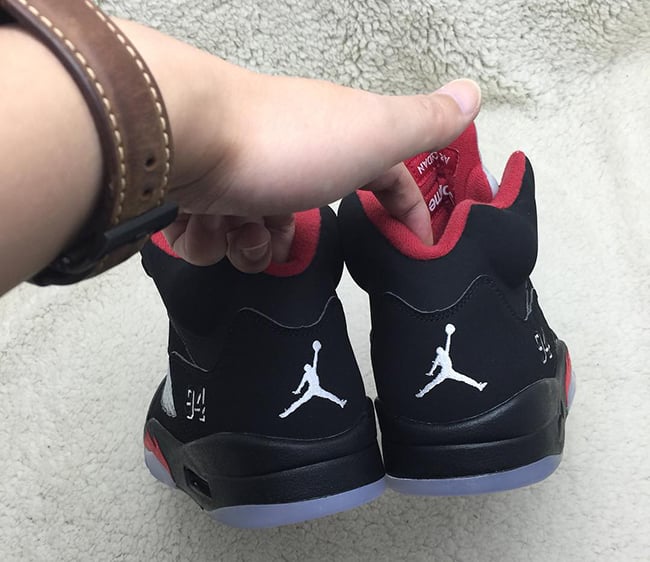 Supreme Air Jordan 5 Black