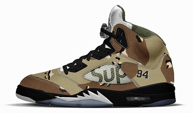 Supreme Air Jordan 5 Camo