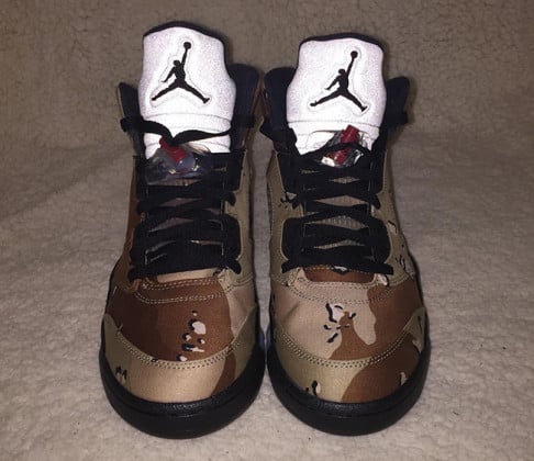 aj5 supreme camo
