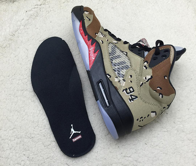 Supreme Air Jordan 5 Desert Camo