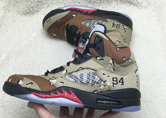 Supreme Air Jordan 5 Desert Camo