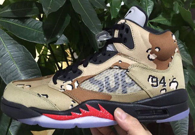 Supreme Air Jordan 5 Desert Camo