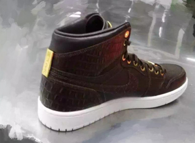 Air Jordan 1 Pinnacle Croc Brown Sample
